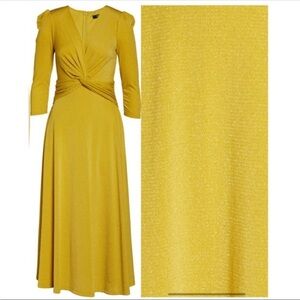 CAARA Callie Fit‎ & Flare Midi Dress Sm